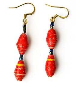 Handmade Bright Red Earrings