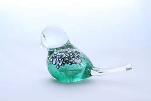Glass Bird Light Green Design