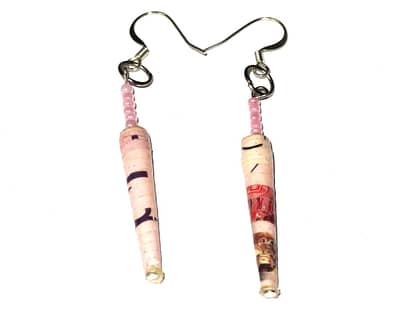 Handmade Posh Pink Earrings