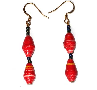 Handmade Bright Red Earrings
