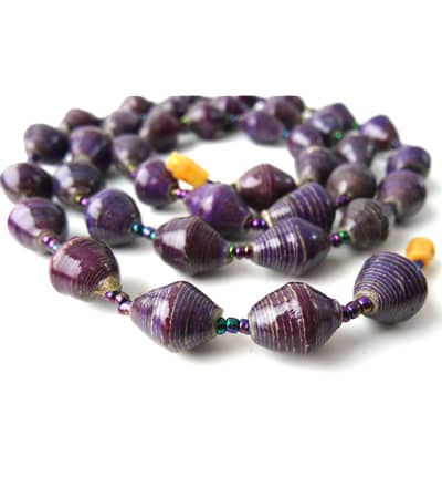 Handmade Vivacious Purple Necklace